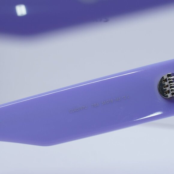 ?️ New Celine CL40197U 78A Sunglasses - Shiny Lilac Frame, Smoke Lenses main image 5